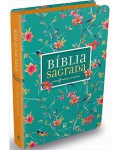 Bíblia Sagrada Letra Grande Capa flores