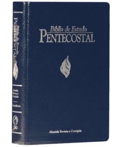 Bíblia de Estudo Pentecostal - Harpa Cristã / Capa azul /  ARC /SBB